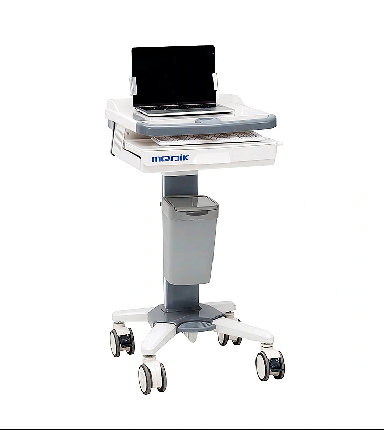 Mobile Adjustable Rolling Hospital Computer Laptop Carts on Wheels for Medical Offices