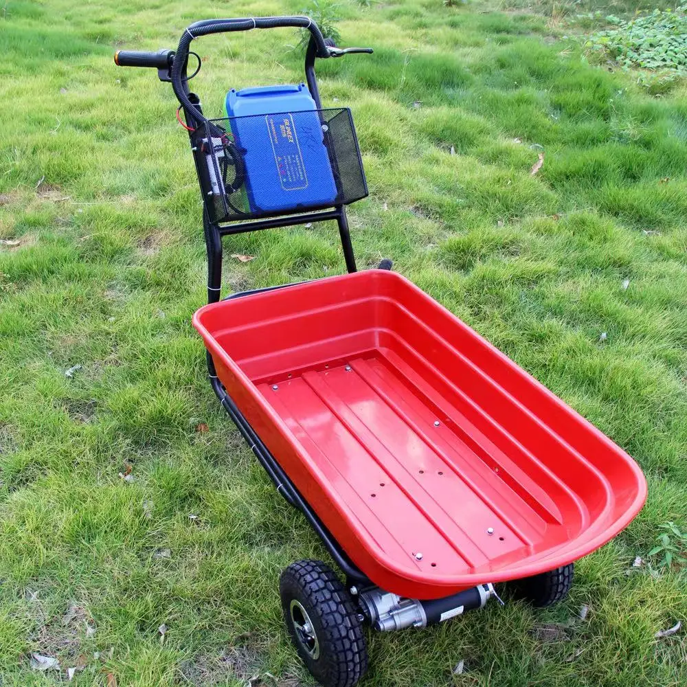 Farming Gardening Use Battery Powered Electric Wheelbarrow Utility Cart Trolley