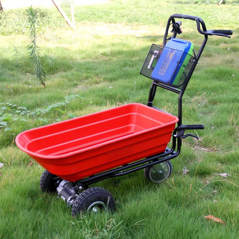 Farming Gardening Use Battery Powered Electric Wheelbarrow Utility Cart Trolley