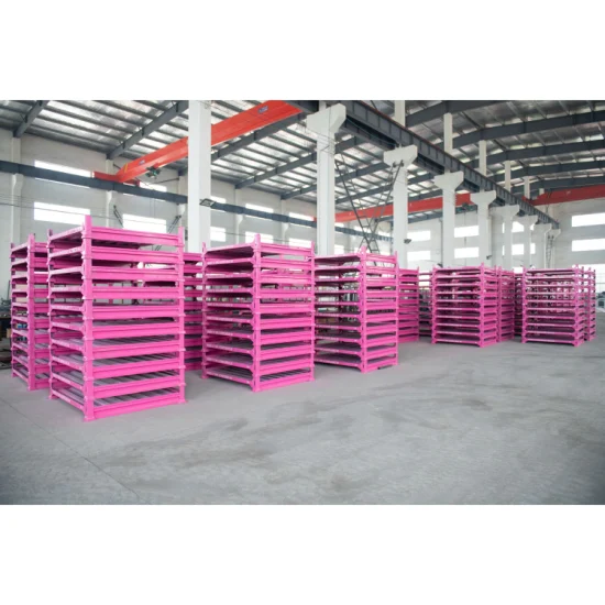 Heavy Duty Recycling Foldable Storage Shelf Metal Rack for Warehouse