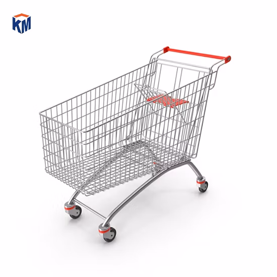 China Factory Collapsible Metal Shopping Cart Large Rolling Utility Foldable Trolleys for Sale