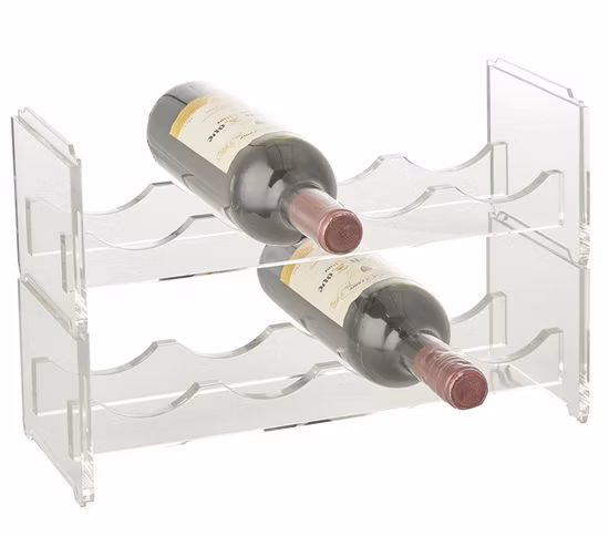 Customized Acrylic Premium Brand Red Wine Display Rack