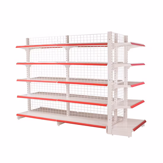 Powder Coating Garment Supermarket Shelf / Retail Shop Display Rack